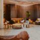 Trendige Hotel Lobby